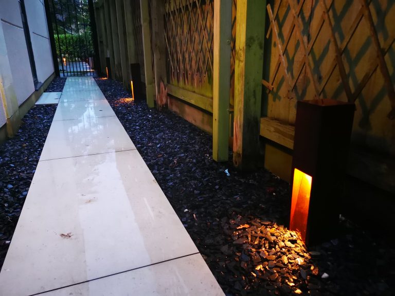 Pathway lights. Invisiwire, Electrical contractors, Calne, Melksham